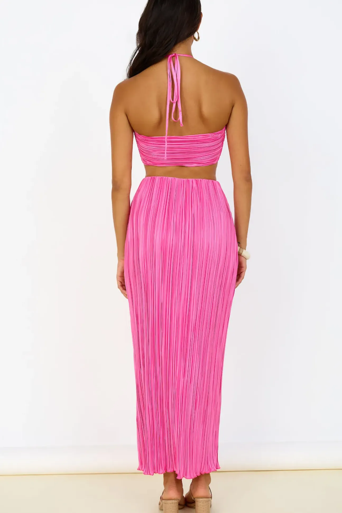 Surrender Yourself Maxi Skirt Pink