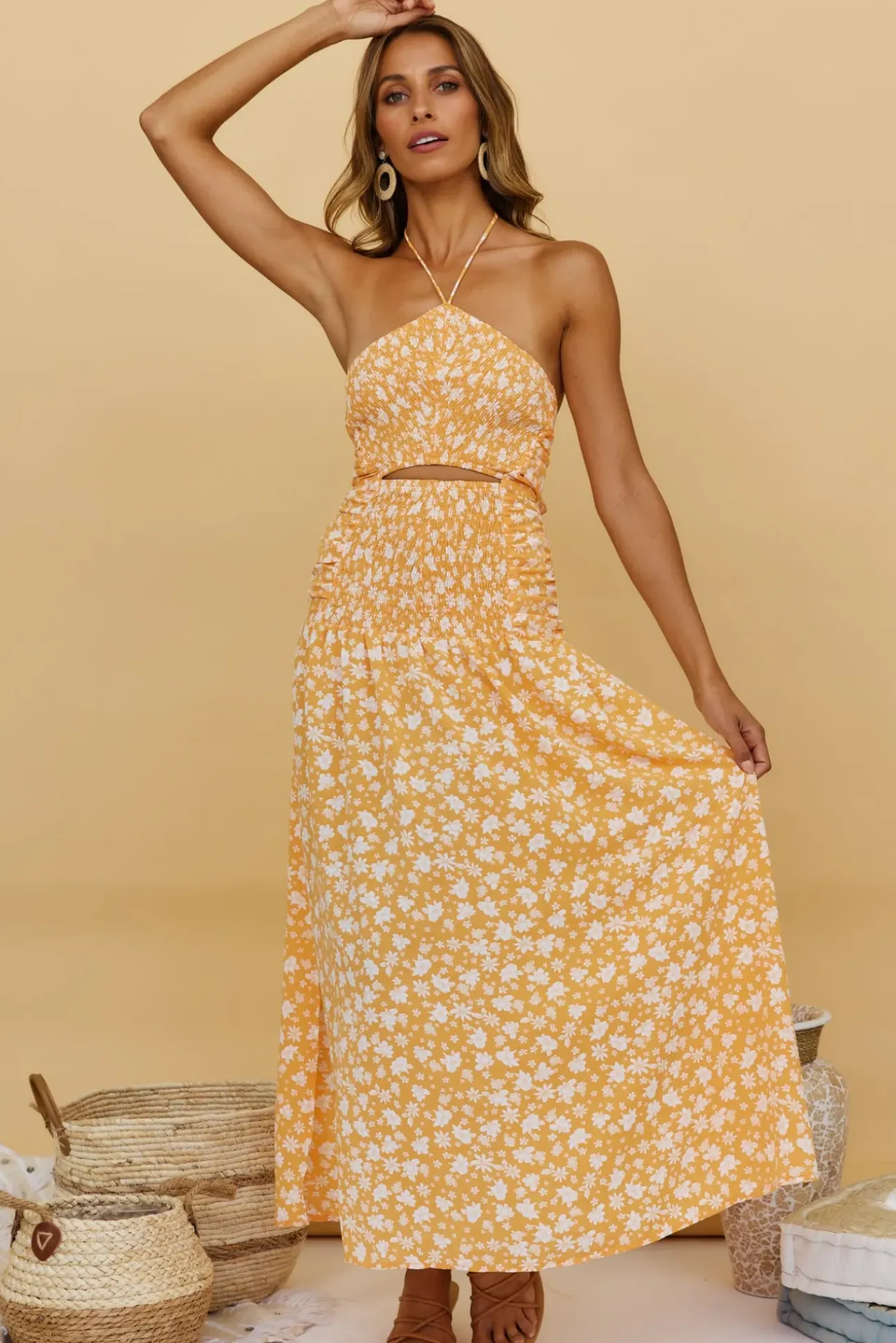 Sweet Citrus Maxi Dress