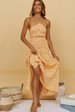 Sweet Citrus Maxi Dress