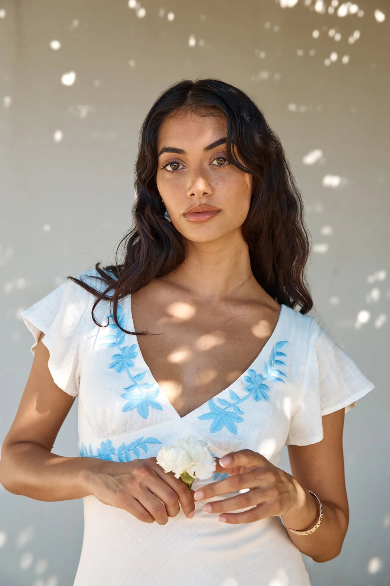 Sweetest Dreams Linen Maxi Dress White