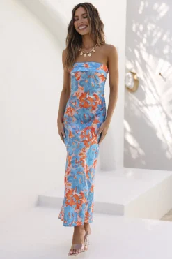 Sweet Moments Maxi Dress Blue