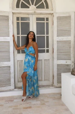 Sweet Music Maxi Dress Blue