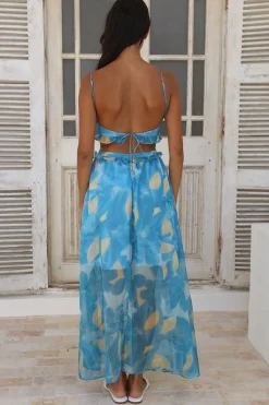 Sweet Music Maxi Dress Blue