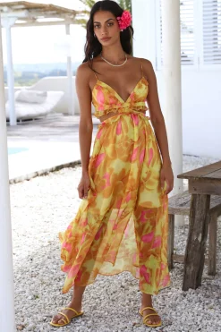 Sweet Music Maxi Dress Yellow