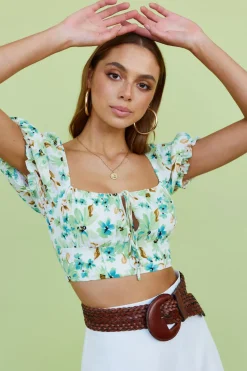 Sweetpea Crop Top Green