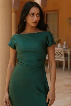 Sweet Serenity Midi Dress Green