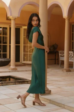 Sweet Serenity Midi Dress Green