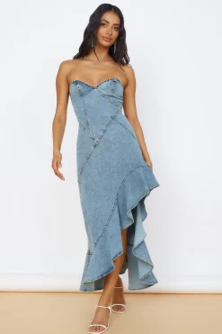 Sweet Surprises Midi Dress Denim