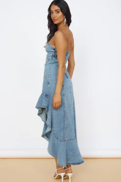 Sweet Surprises Midi Dress Denim