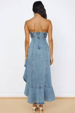 Sweet Surprises Midi Dress Denim