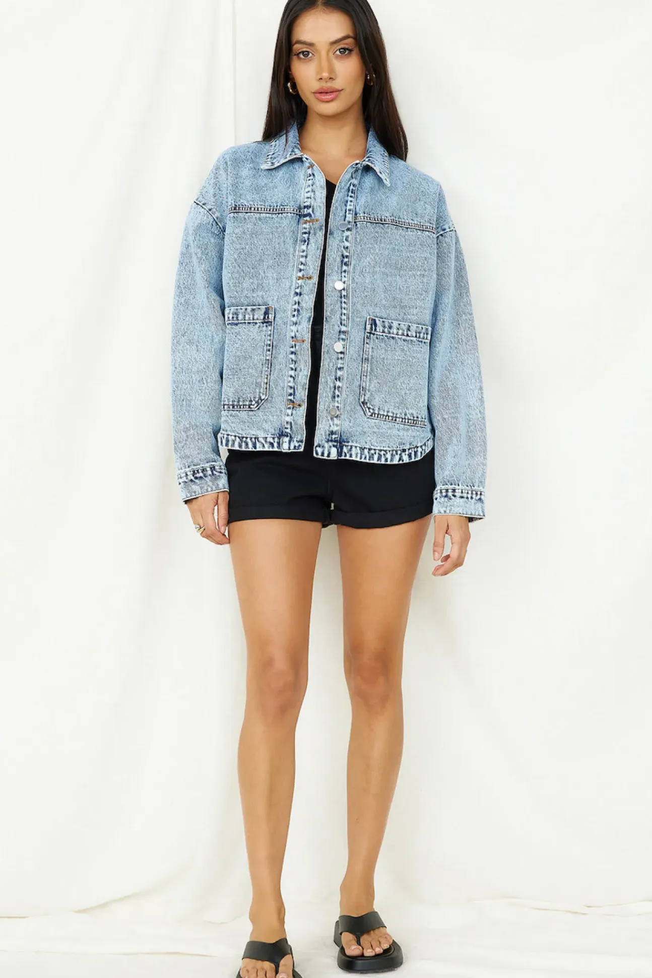 Sweet Victory Denim Jacket Blue