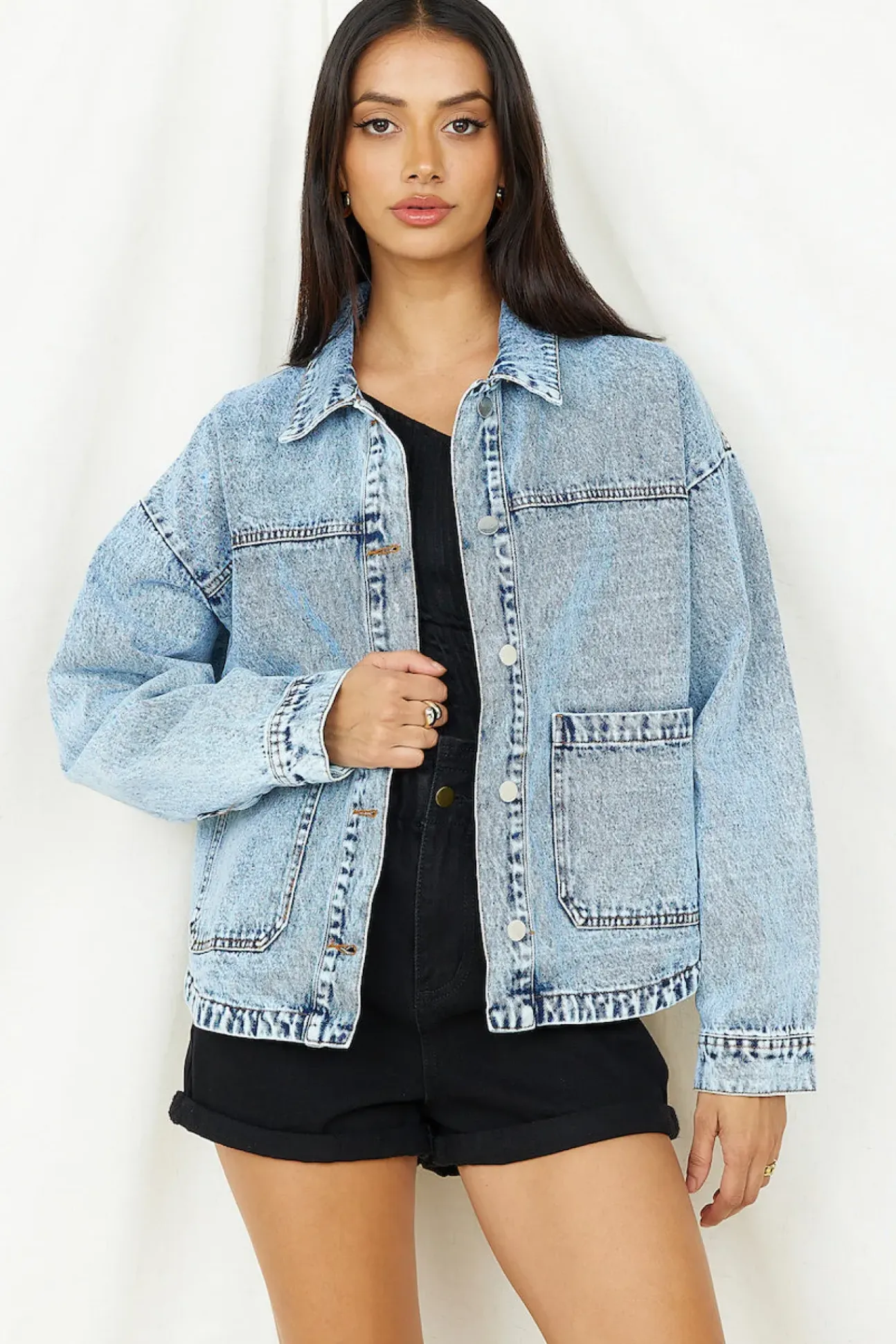 Sweet Victory Denim Jacket Blue