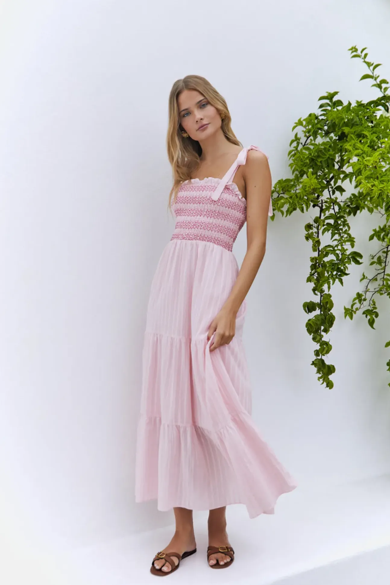 Sweet Whispers Maxi Dress Pink