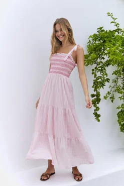 Sweet Whispers Maxi Dress Pink