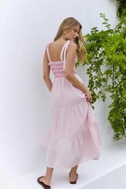 Sweet Whispers Maxi Dress Pink