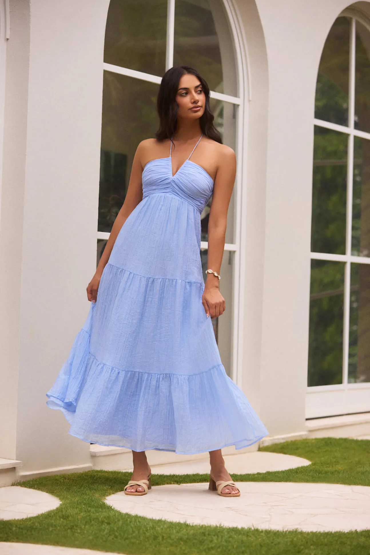 Swift You Away Maxi Dress Blue