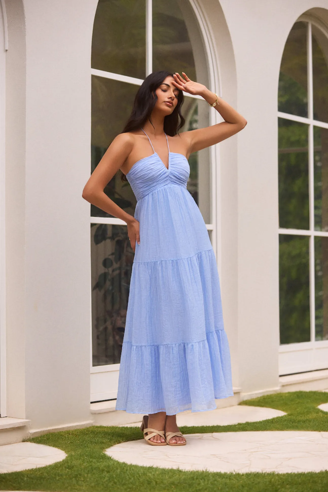 Swift You Away Maxi Dress Blue