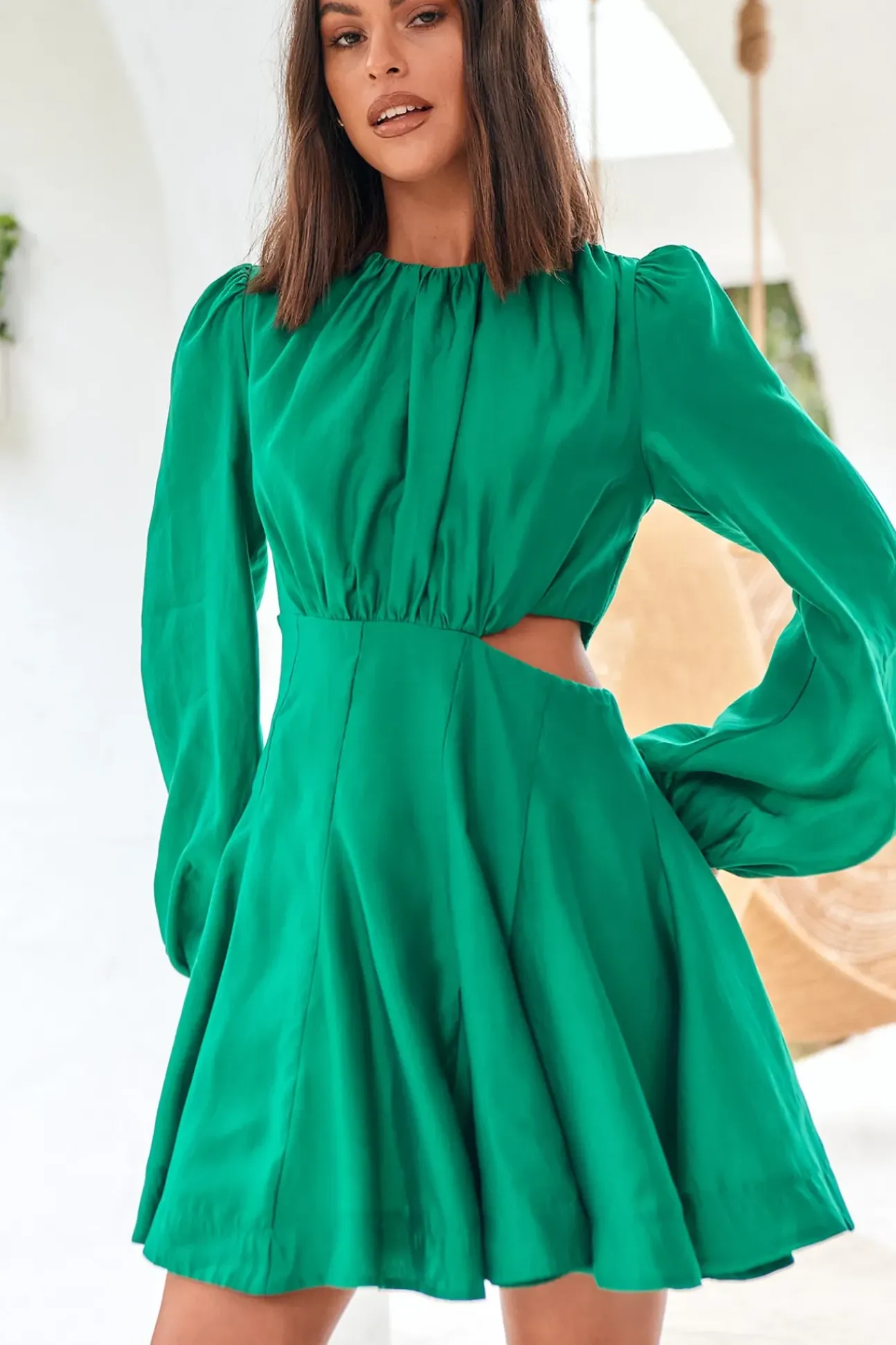 Symbols Of Nature Dress Green
