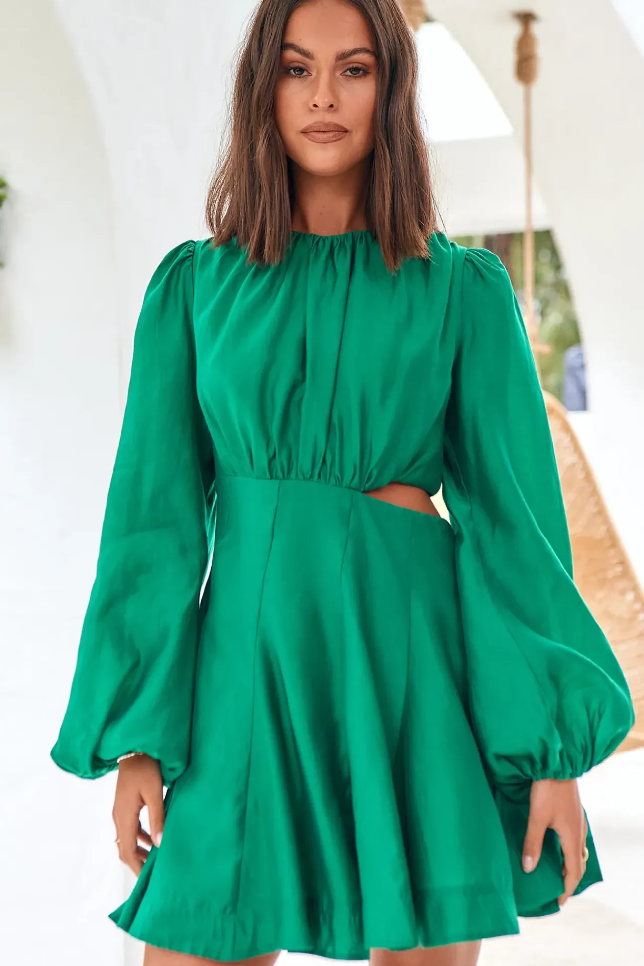 Symbols Of Nature Dress Green
