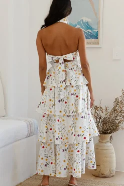 Symphony Sounds Halter Maxi Dress Multi