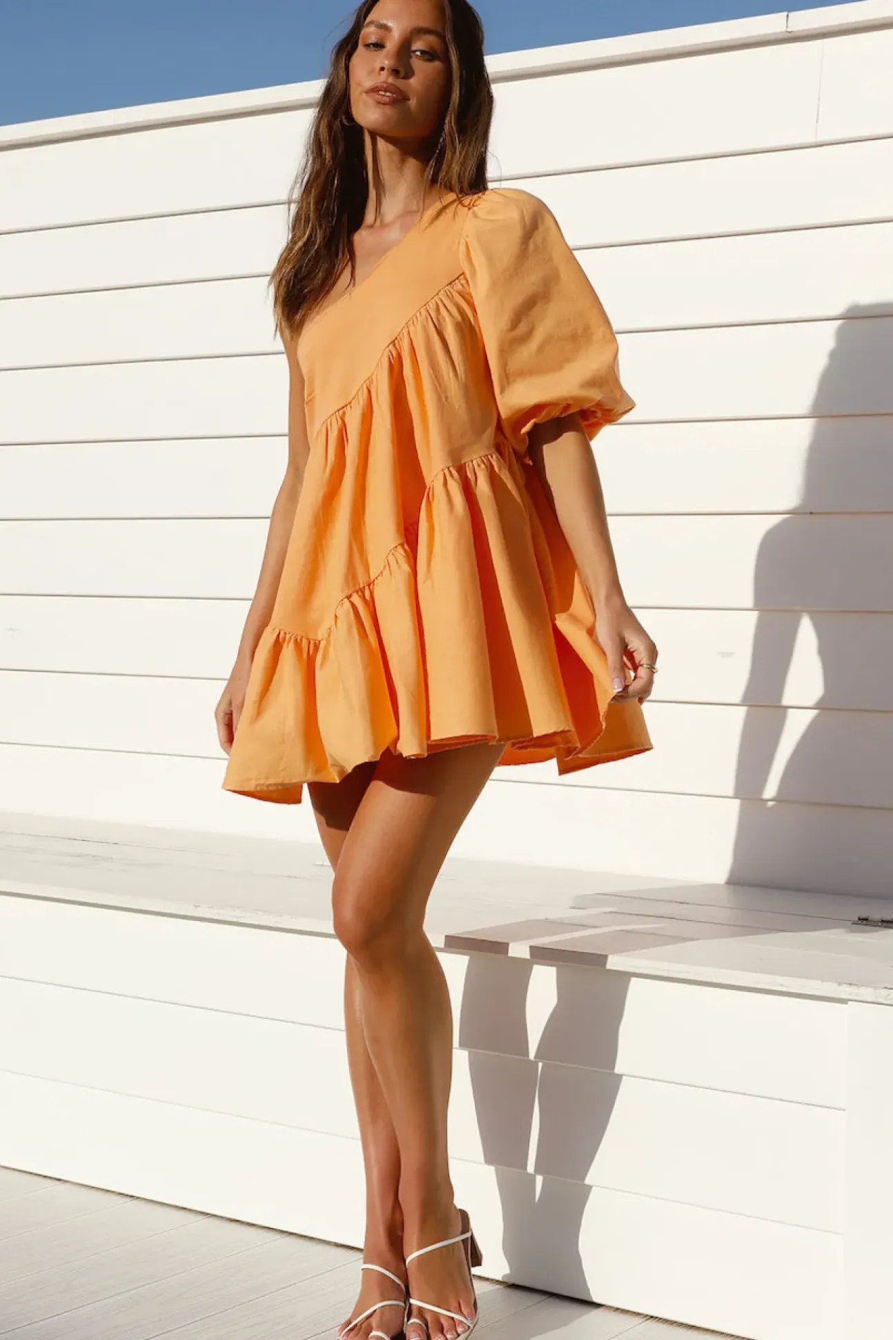 Tangerine Skies Mini Dress Orange