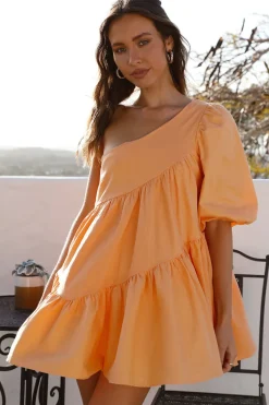 Tangerine Skies Mini Dress Orange