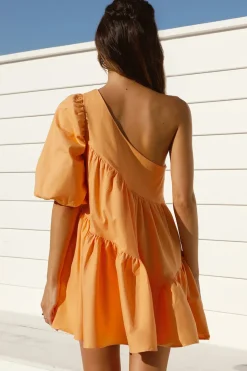 Tangerine Skies Mini Dress Orange