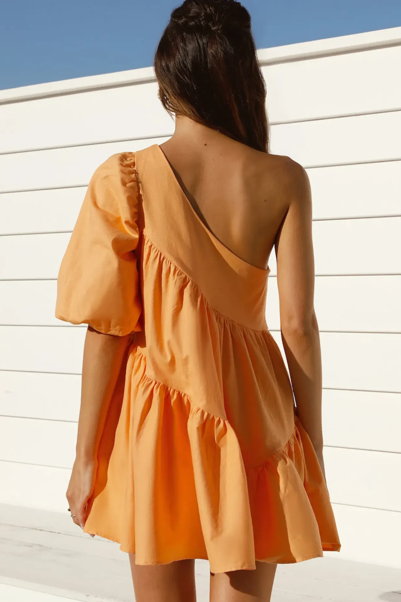 Tangerine Skies Mini Dress Orange