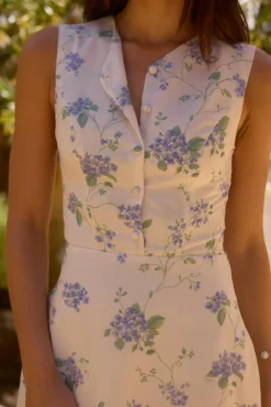 Tessa Floral Mini Dress Blue