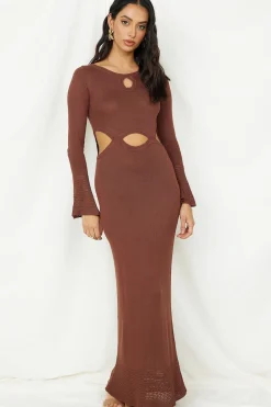 The One That Got Away Maxi Dress Brown
