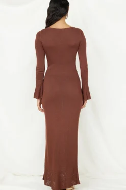 The One That Got Away Maxi Dress Brown