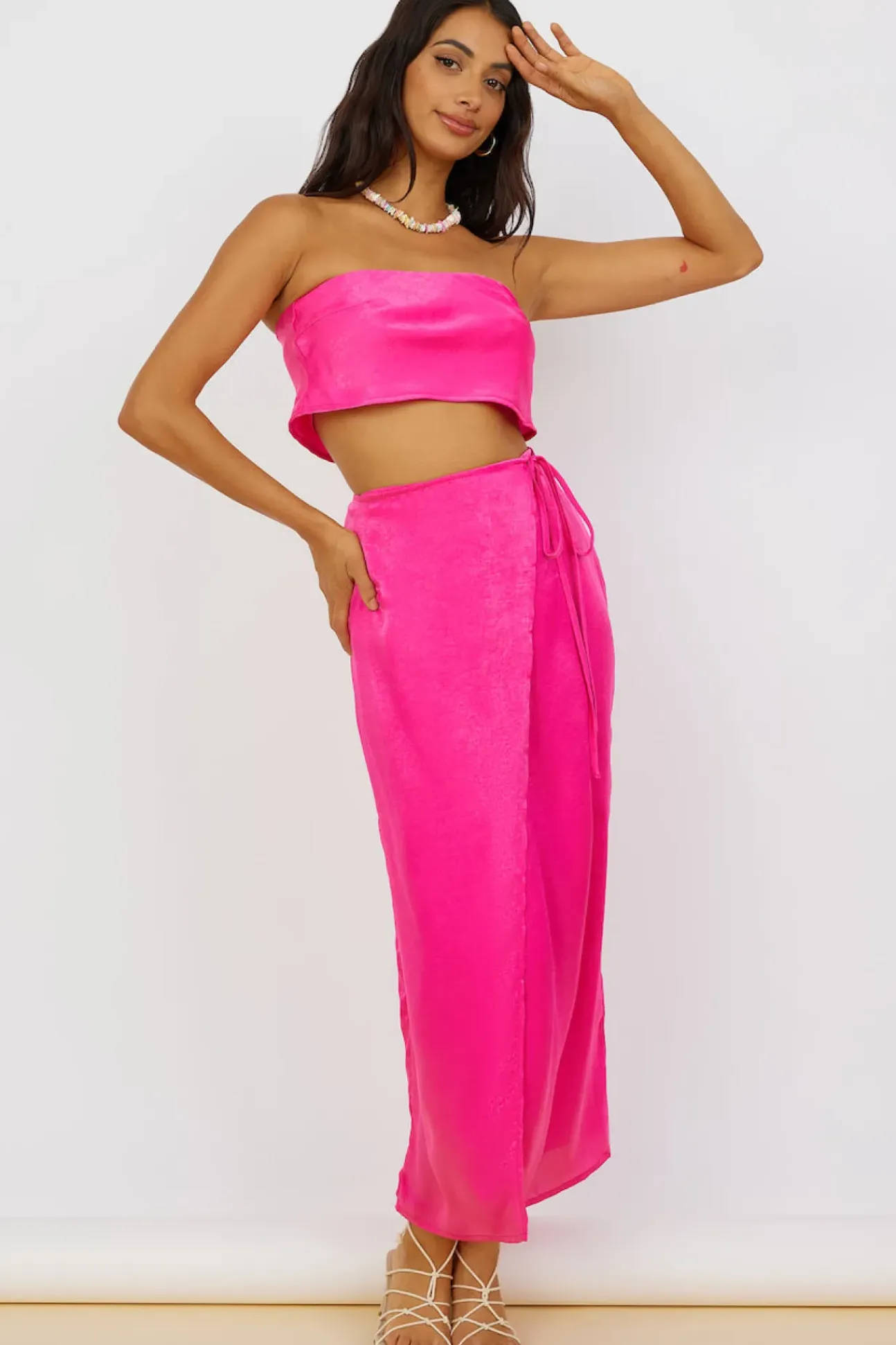 The Right Place Crop Top Pink