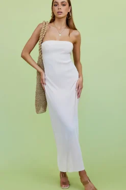 Thinking Of Dusk Maxi Dress Champagne