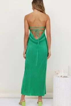 Thinking Of Dusk Maxi Dress Green
