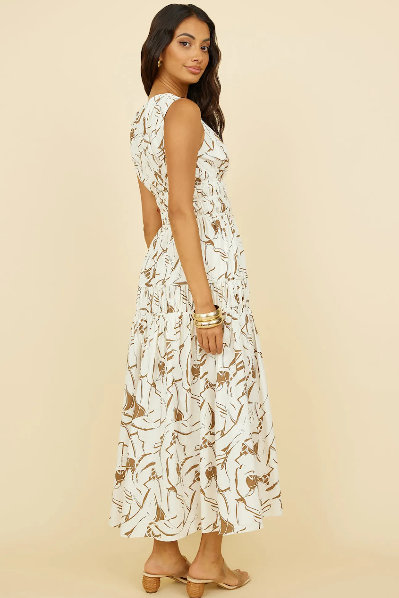 Through the Trees Maxi Dress White
