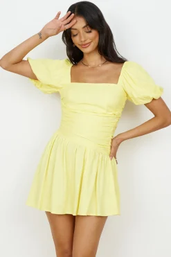 Time Again Dress Yellow