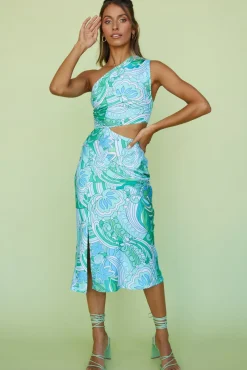 Tiptoeing Midi Dress