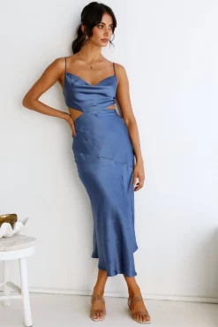 Touch The Sky Maxi Dress Blue