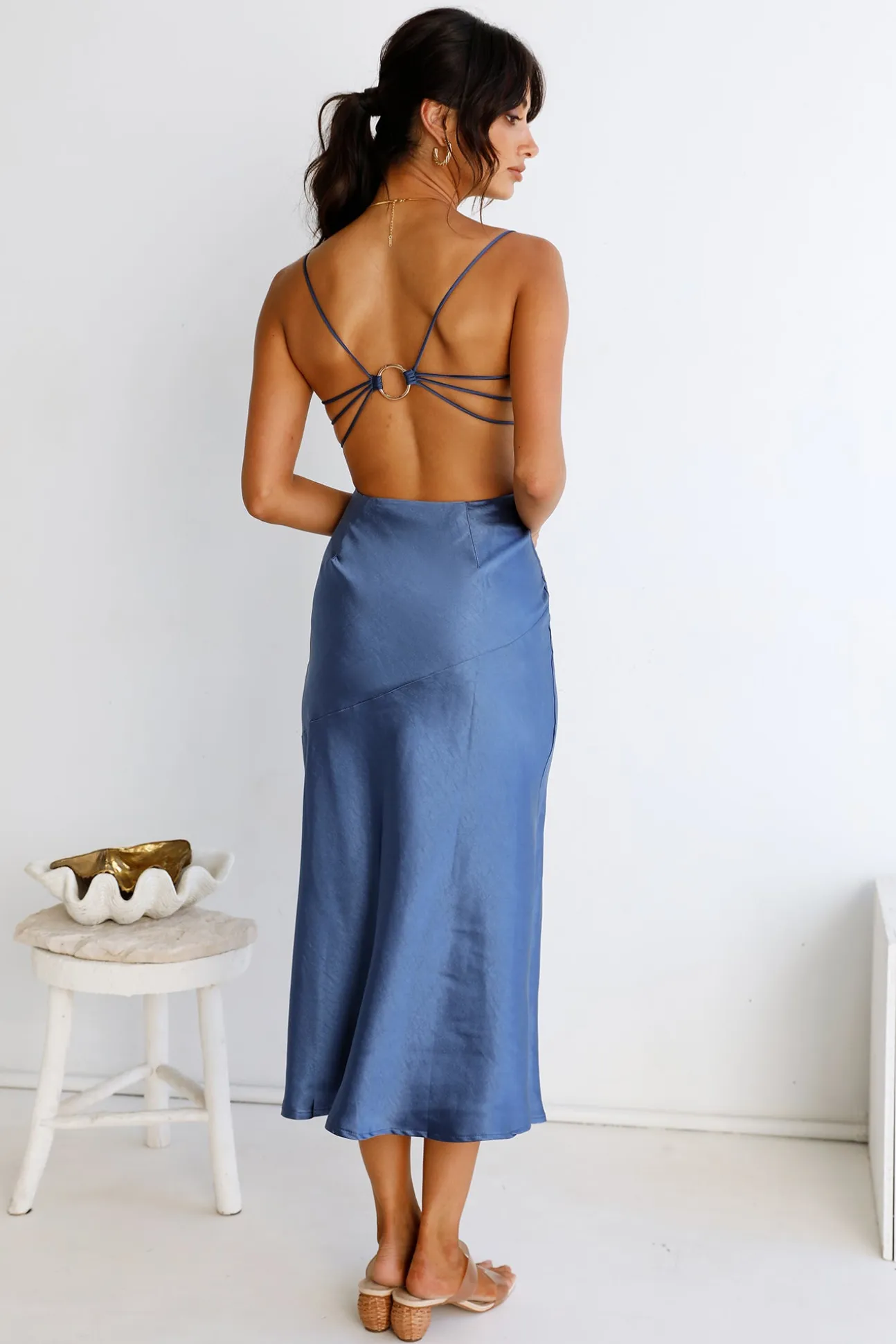 Touch The Sky Maxi Dress Blue