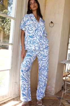 Tranquility Linen Pants Blue