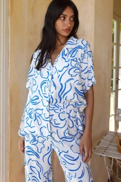 Tranquility Linen Shirt Blue