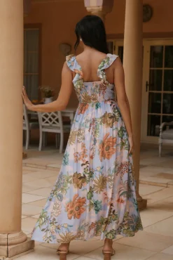 Tropical Bloom Maxi Dress Floral