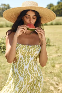 Tropic Trails Maxi Dress Green