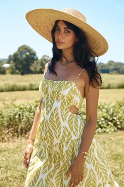Tropic Trails Maxi Dress Green