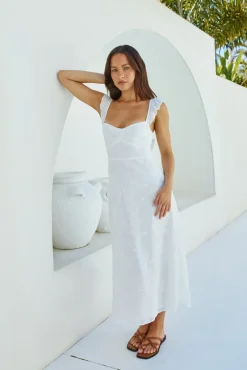 Tunnel Of Love Maxi Dress White
