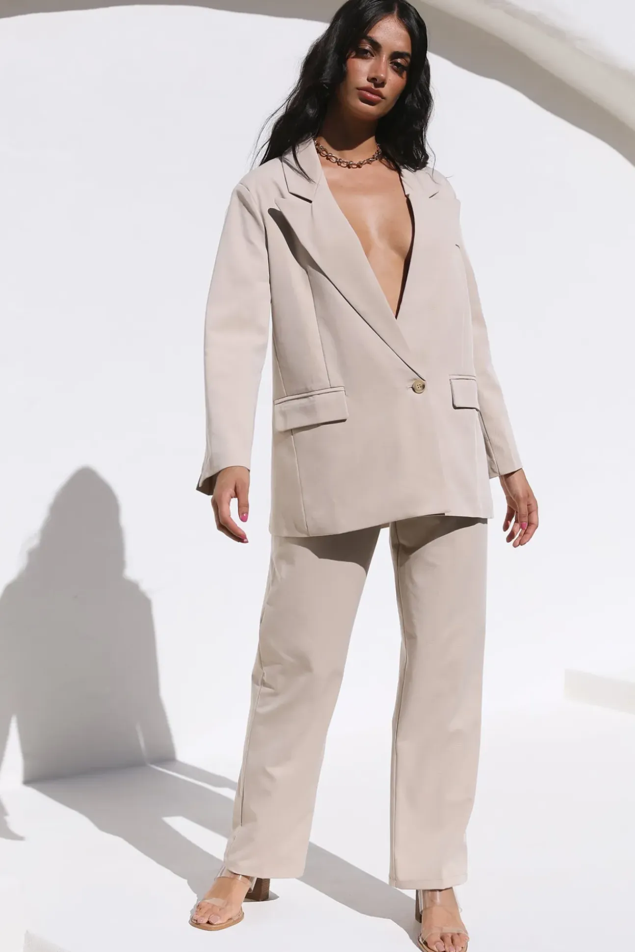 Twin Flame Pants Beige
