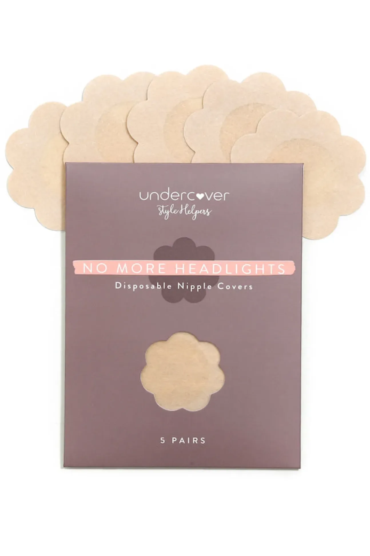 UNDERCOVER STYLE HELPERS No More Headlights Disposable Nipple Covers Nude