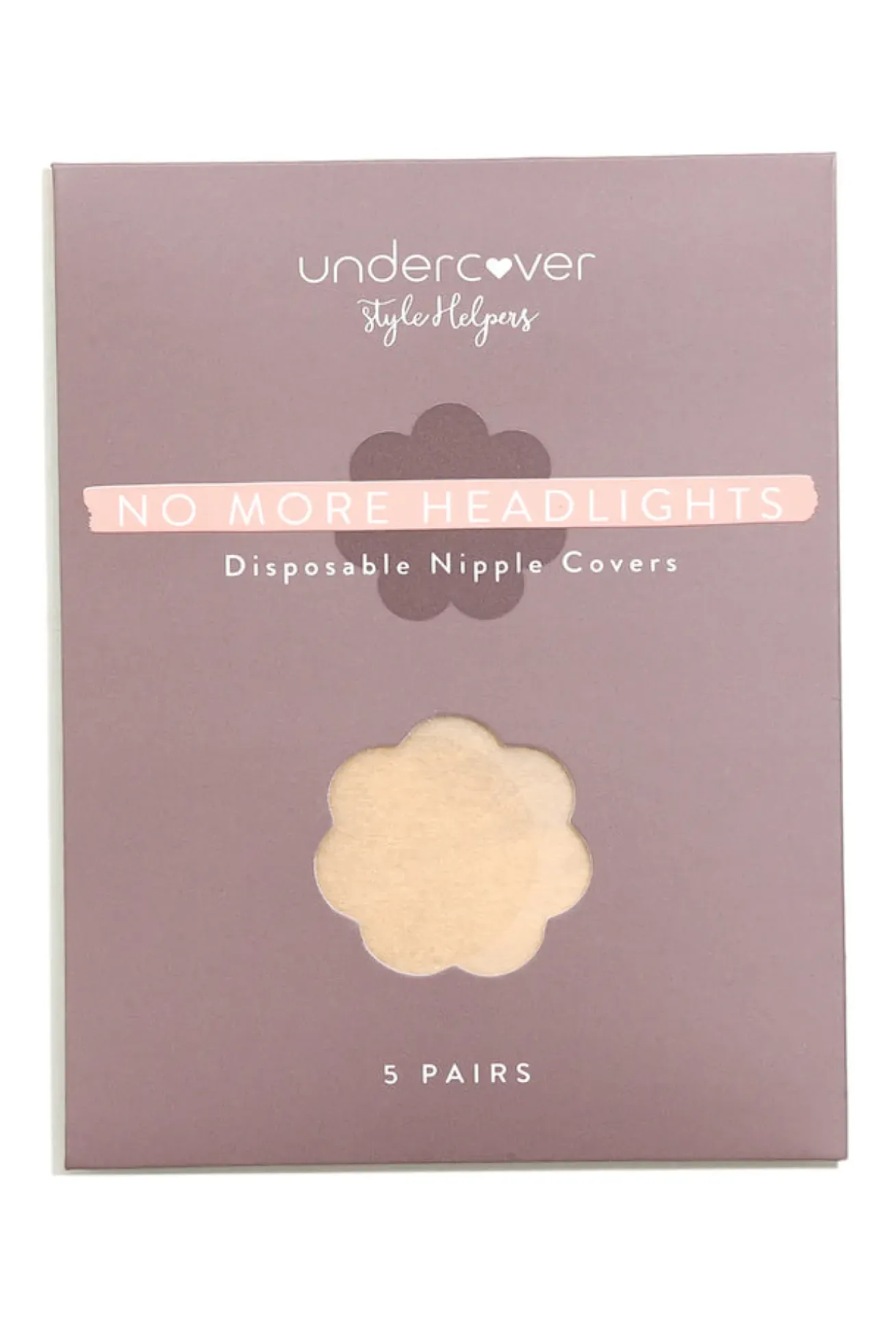 UNDERCOVER STYLE HELPERS No More Headlights Disposable Nipple Covers Nude
