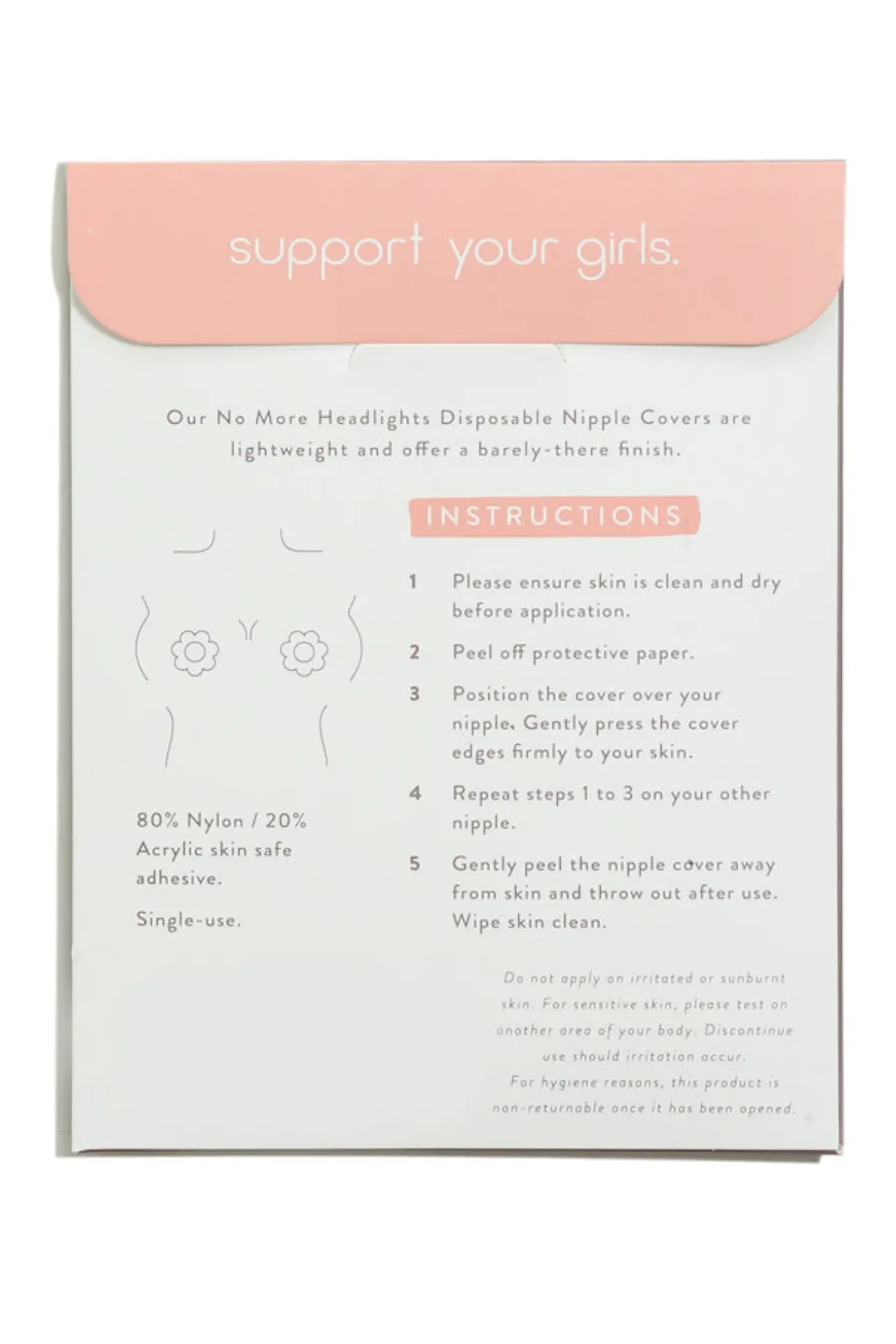 UNDERCOVER STYLE HELPERS No More Headlights Disposable Nipple Covers Nude