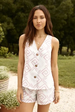 Under Sunshine Vest Top Pink